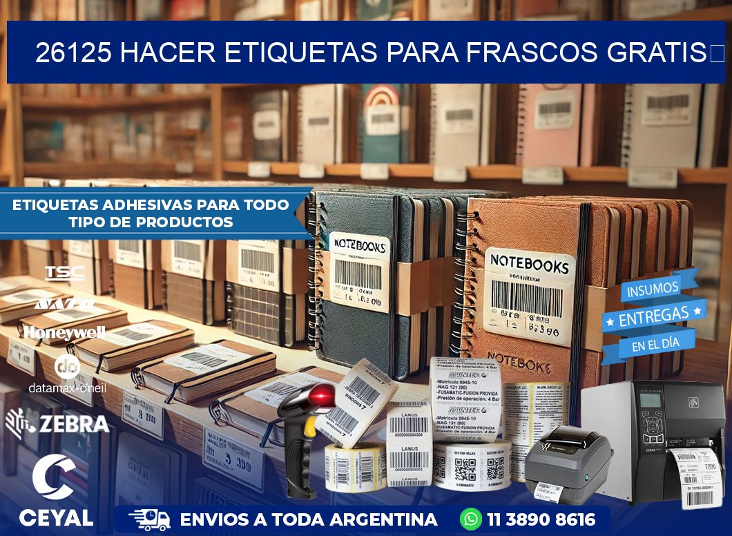 26125 Hacer etiquetas para frascos gratis 
